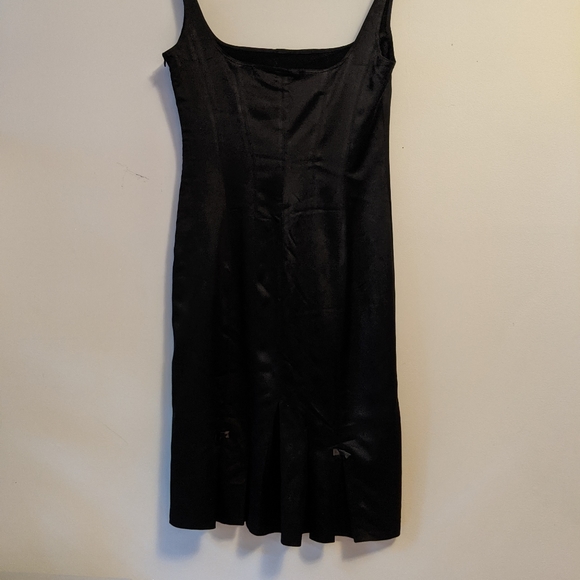 Black, shiny Zara shift dress size 10 - Picture 2 of 6